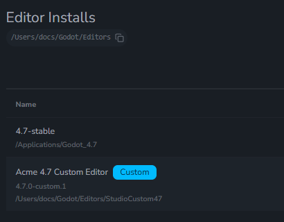 Use Custom Godot Builds